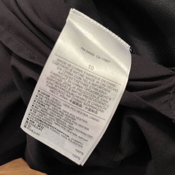 Banana Republic NWT black cowl-back sheath dress Size 10 - Picture 9 of 12